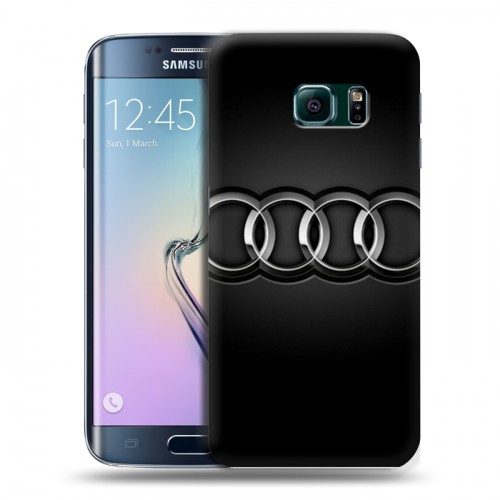 Дизайнерский пластиковый чехол для Samsung Galaxy S6 Edge Audi