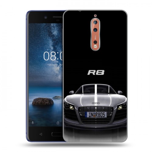 Дизайнерский пластиковый чехол для Nokia 8 Audi