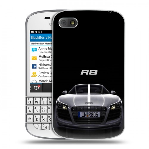 Дизайнерский пластиковый чехол для BlackBerry Q10 Audi