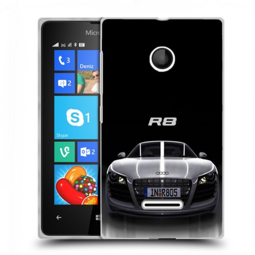 Дизайнерский пластиковый чехол для Microsoft Lumia 435 Audi