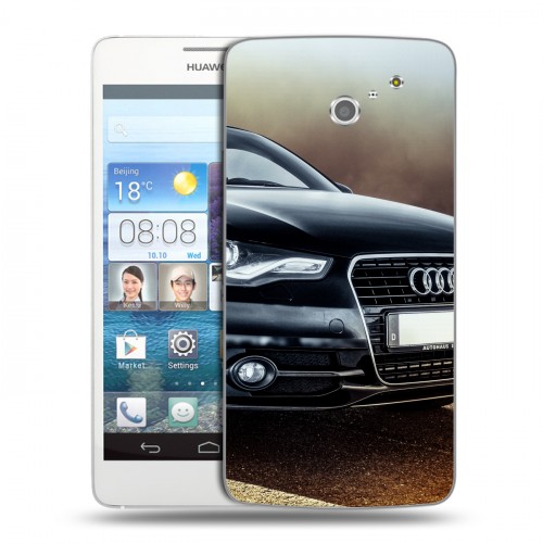 Дизайнерский пластиковый чехол для Huawei Ascend D2 Audi