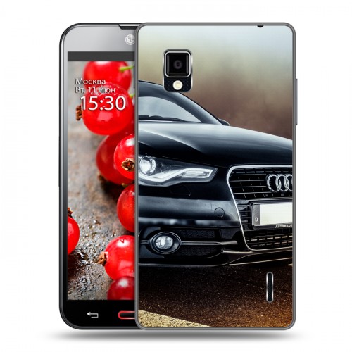 Дизайнерский пластиковый чехол для LG Optimus G Audi