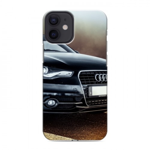 Дизайнерский силиконовый с усиленными углами чехол для Iphone 12 Mini Audi