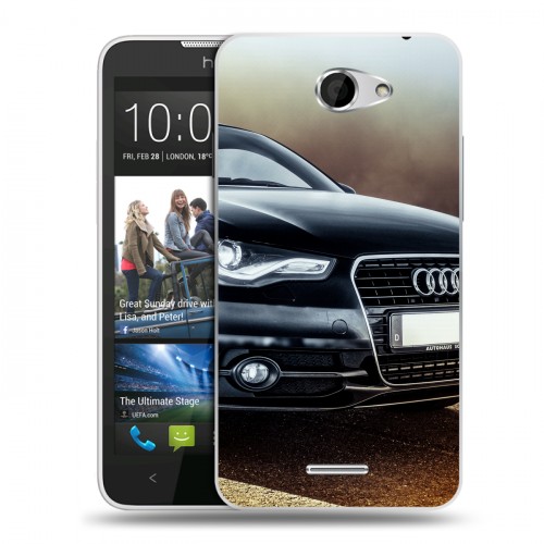 Дизайнерский пластиковый чехол для HTC Desire 516 Audi