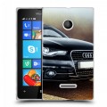 Дизайнерский пластиковый чехол для Microsoft Lumia 435 Audi