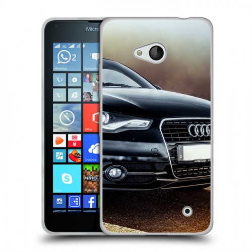 Дизайнерский пластиковый чехол для Microsoft Lumia 640 Audi