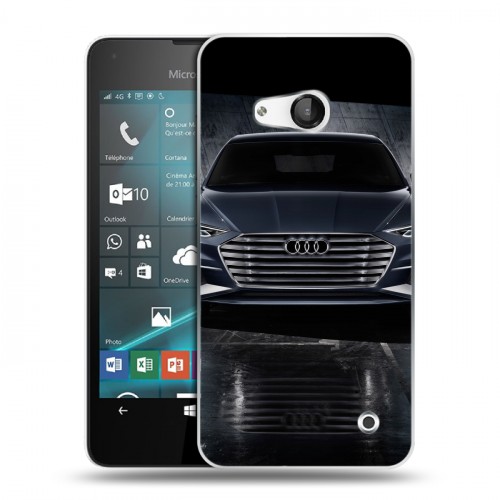 Дизайнерский пластиковый чехол для Microsoft Lumia 550 Audi