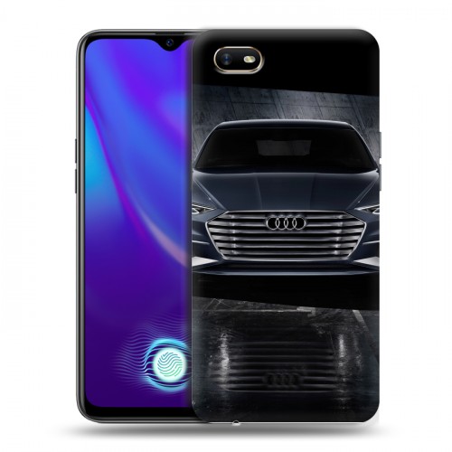 Дизайнерский силиконовый с усиленными углами чехол для OPPO A1k Audi