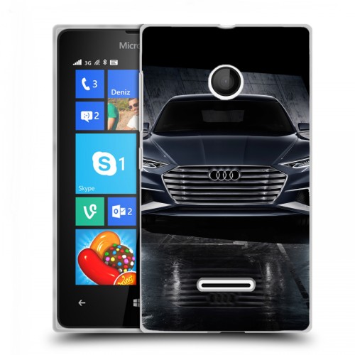 Дизайнерский пластиковый чехол для Microsoft Lumia 435 Audi