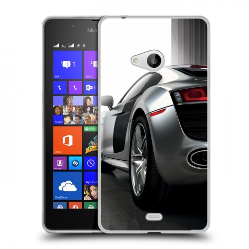 Дизайнерский пластиковый чехол для Microsoft Lumia 540 Audi