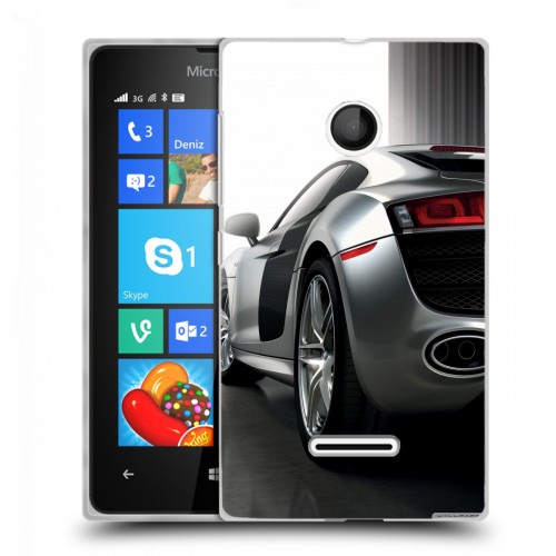 Дизайнерский пластиковый чехол для Microsoft Lumia 435 Audi