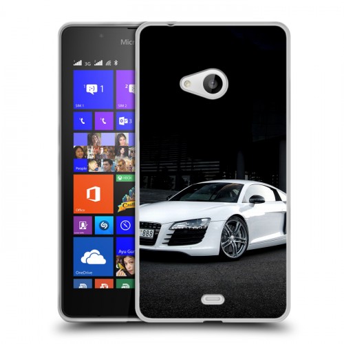 Дизайнерский пластиковый чехол для Microsoft Lumia 540 Audi