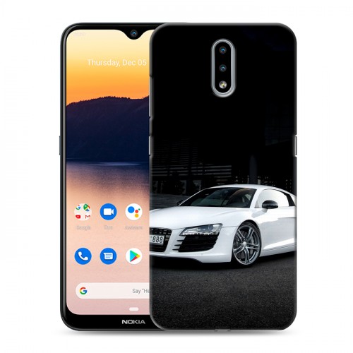 Дизайнерский силиконовый с усиленными углами чехол для Nokia 2.3 Audi