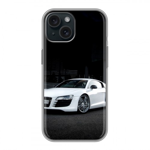 Дизайнерский силиконовый чехол для Iphone 15 Audi