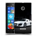 Дизайнерский пластиковый чехол для Microsoft Lumia 435 Audi