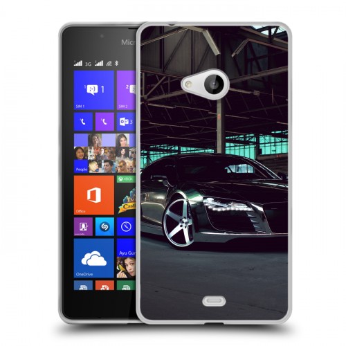 Дизайнерский пластиковый чехол для Microsoft Lumia 540 Audi