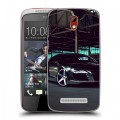 Дизайнерский пластиковый чехол для HTC Desire 500 Audi