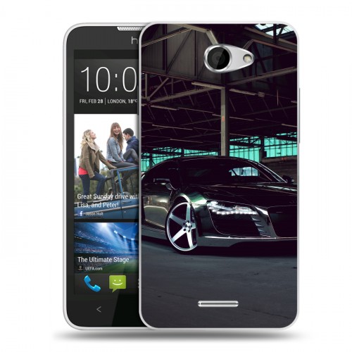 Дизайнерский пластиковый чехол для HTC Desire 516 Audi