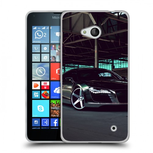 Дизайнерский пластиковый чехол для Microsoft Lumia 640 Audi