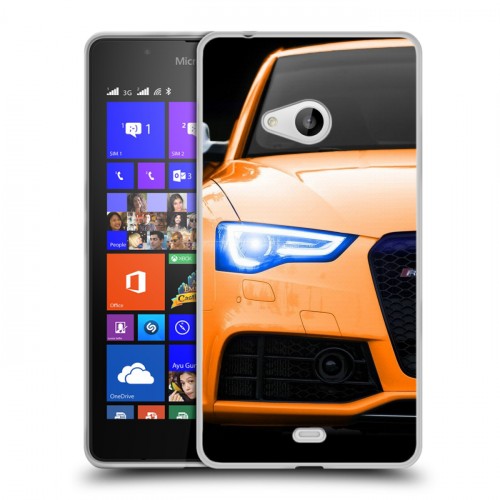 Дизайнерский пластиковый чехол для Microsoft Lumia 540 Audi