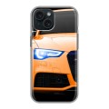 Дизайнерский силиконовый чехол для Iphone 15 Audi