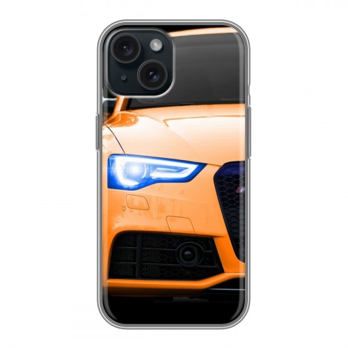 Дизайнерский силиконовый чехол для Iphone 15 Audi