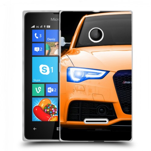 Дизайнерский пластиковый чехол для Microsoft Lumia 435 Audi