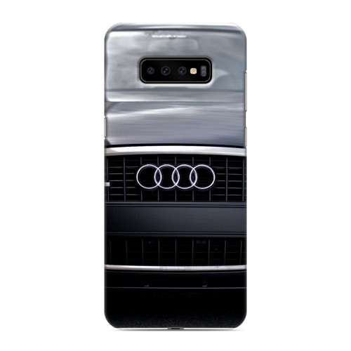 Дизайнерский пластиковый чехол для Samsung Galaxy S10 Plus Audi