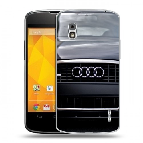 Дизайнерский пластиковый чехол для LG Google Nexus 4 Audi