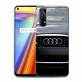 Дизайнерский силиконовый с усиленными углами чехол для Realme 7 Audi