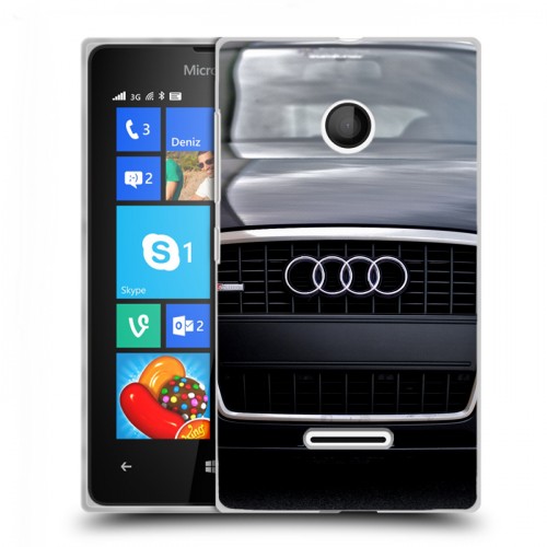 Дизайнерский пластиковый чехол для Microsoft Lumia 435 Audi