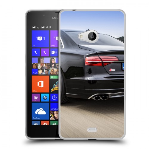 Дизайнерский пластиковый чехол для Microsoft Lumia 540 Audi