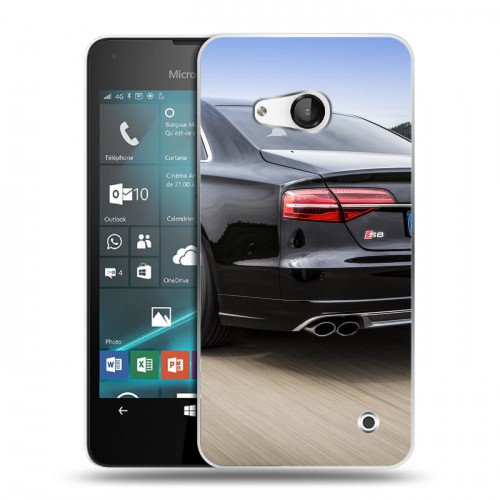 Дизайнерский пластиковый чехол для Microsoft Lumia 550 Audi