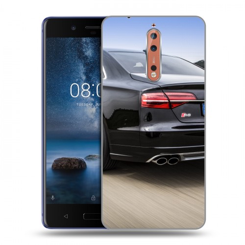 Дизайнерский пластиковый чехол для Nokia 8 Audi