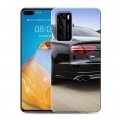 Дизайнерский силиконовый с усиленными углами чехол для Huawei P40 Audi