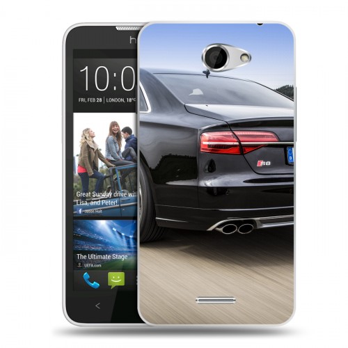 Дизайнерский пластиковый чехол для HTC Desire 516 Audi