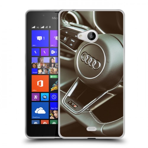 Дизайнерский пластиковый чехол для Microsoft Lumia 540 Audi