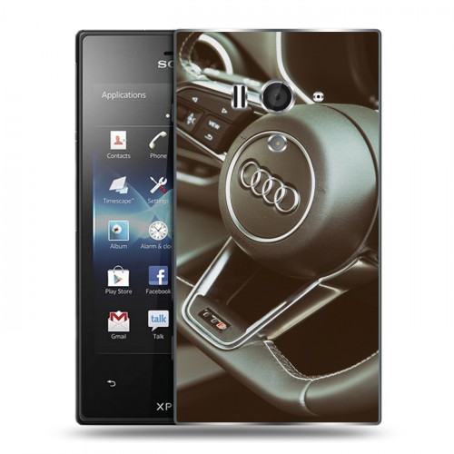 Дизайнерский пластиковый чехол для Sony Xperia acro S Audi