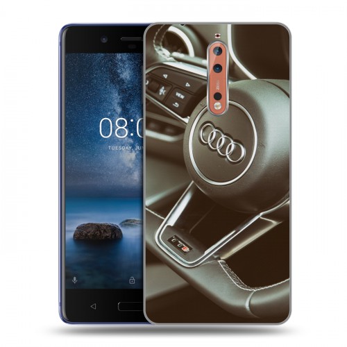 Дизайнерский пластиковый чехол для Nokia 8 Audi