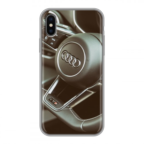 Дизайнерский силиконовый чехол для Iphone x10 Audi