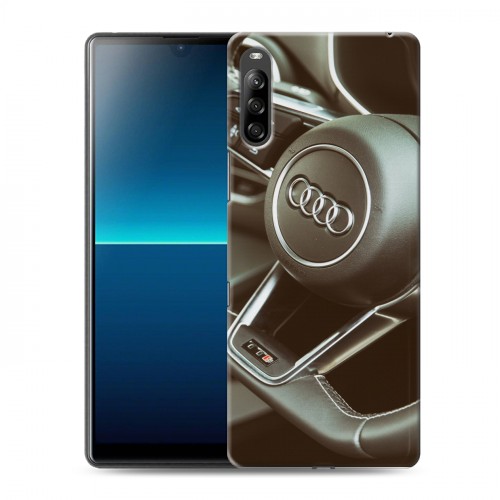 Дизайнерский силиконовый с усиленными углами чехол для Sony Xperia L4 Audi