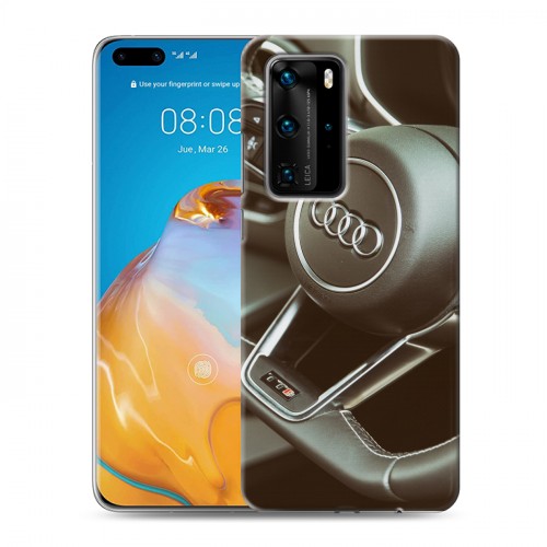 Дизайнерский пластиковый чехол для Huawei P40 Pro Audi