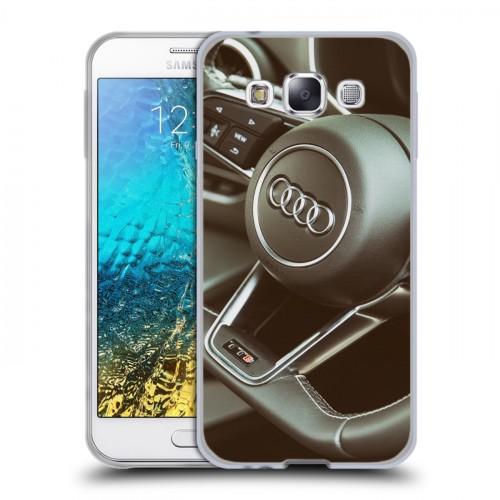 Дизайнерский пластиковый чехол для Samsung Galaxy E5 Audi