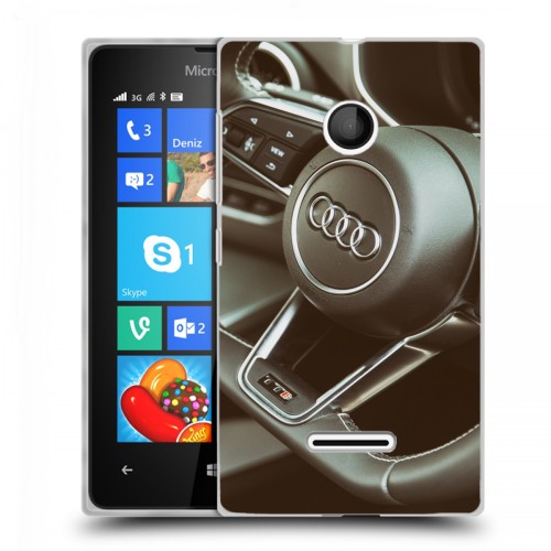 Дизайнерский пластиковый чехол для Microsoft Lumia 435 Audi