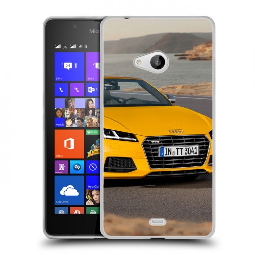 Дизайнерский пластиковый чехол для Microsoft Lumia 540 Audi