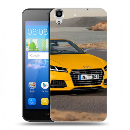 Дизайнерский пластиковый чехол для Huawei Y6 Audi