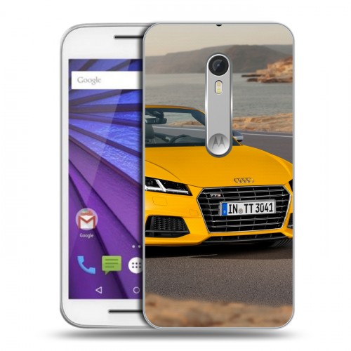 Дизайнерский пластиковый чехол для Lenovo Moto G Audi