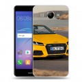 Дизайнерский пластиковый чехол для Huawei Y3 (2017) Audi