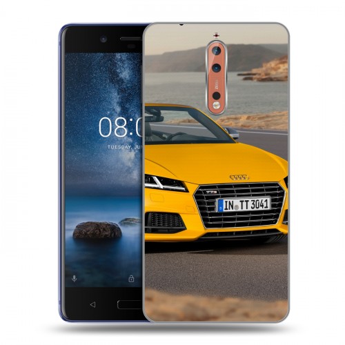 Дизайнерский пластиковый чехол для Nokia 8 Audi