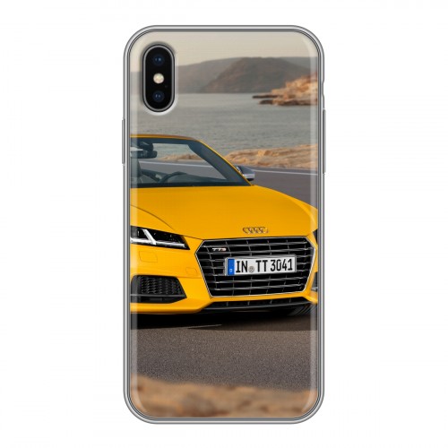 Дизайнерский силиконовый чехол для Iphone x10 Audi